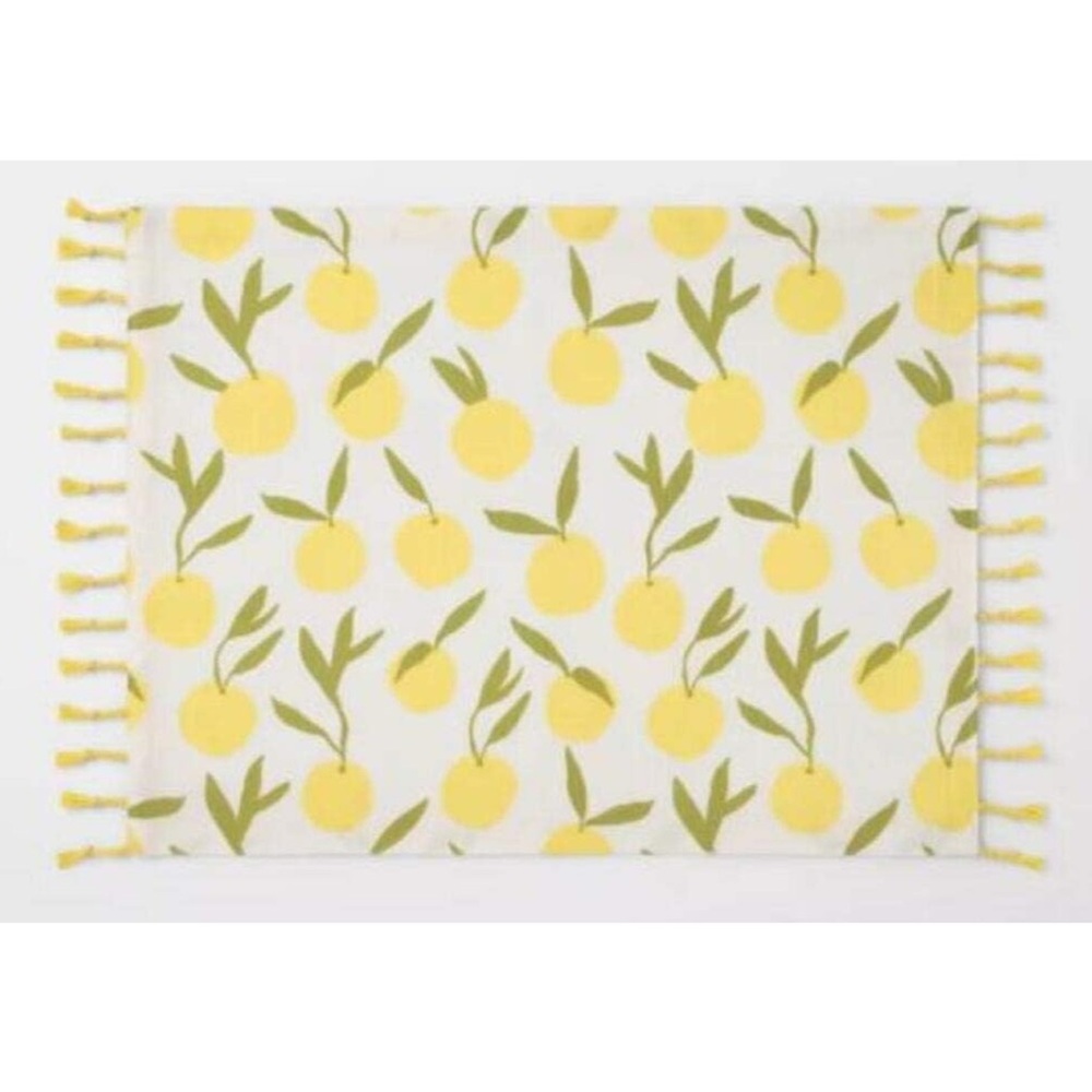 Opalhouse Lemons Placemat Yellow with Fringe